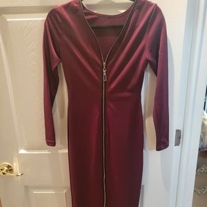 Dress burgundy
